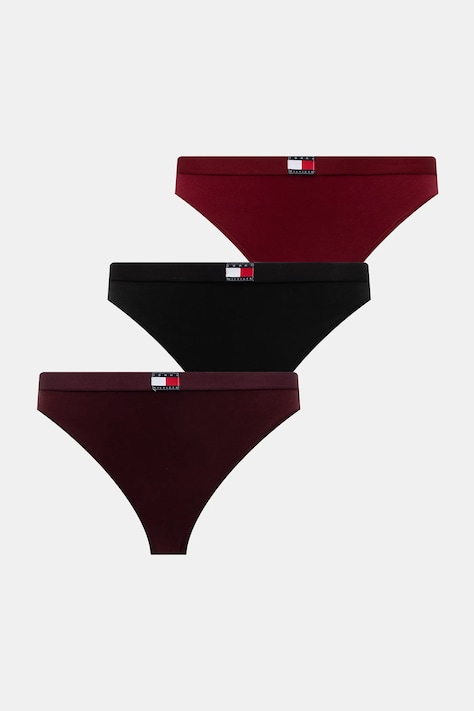 Tommy Hilfiger perizoma pacco da 3 colore granata UW0UW06139