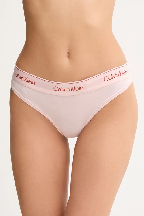 Calvin Klein Underwear stringi kolor różowy LV00QF8518
