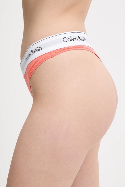 Calvin Klein Underwear stringi kolor pomarańczowy LV00QF8518