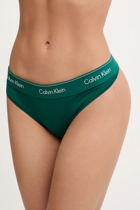 Στρινγκ Calvin Klein Underwear χρώμα: πράσινο, LV00QF8518