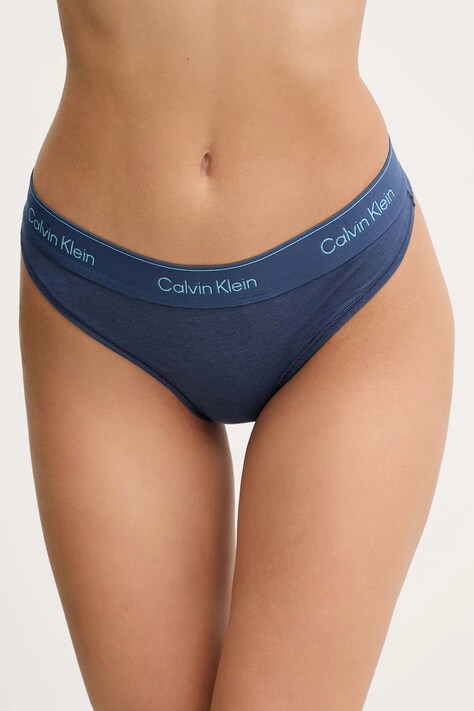 Tangá Calvin Klein Underwear modrá farba, LV00QF8518