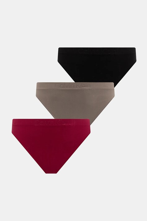 Tangá Calvin Klein Underwear 3-pak hnedá farba, LV00QD5211