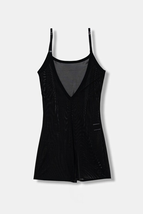 Calvin Klein Underwear body modelujące kolor czarny gładki LV00QF8140