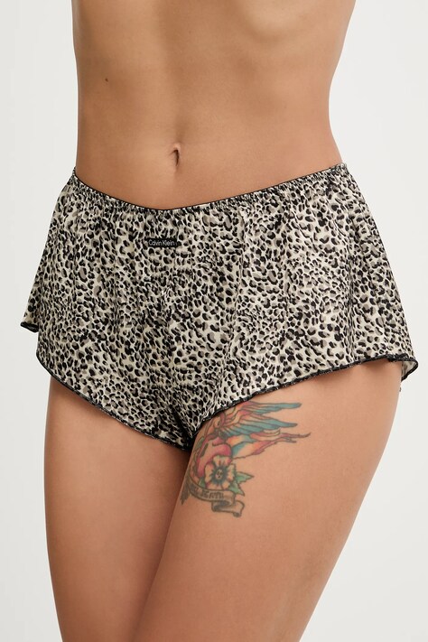Calvin Klein Underwear damskie kolor beżowy satynowa LV00QF8395