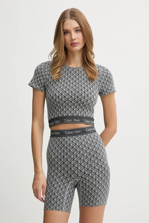 Calvin Klein Underwear t-shirt lounge damski kolor szary LV00QF8487