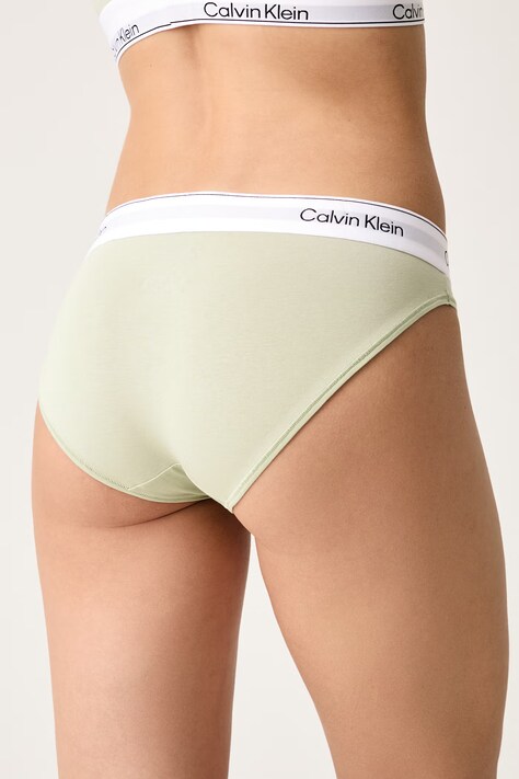 Calvin Klein Underwear Kalhotky dámské s bavlnou zelené LV00QF8520