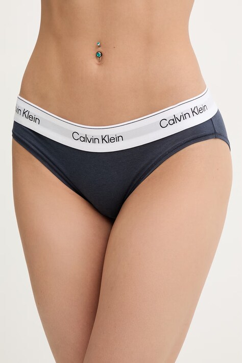Calvin Klein Underwear nohavičky dámske s bavlnou tmavomodré LV00QF8520