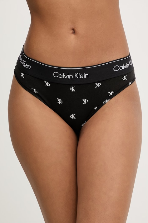 Calvin Klein Underwear κιλότα γυναικεία με βαμβάκι μαύρη LV00QF8520
