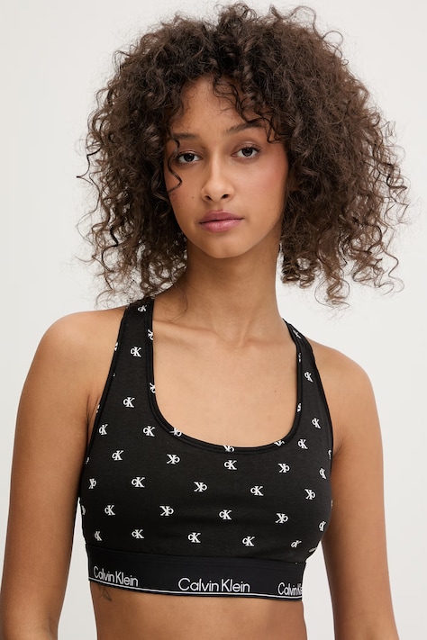 Calvin Klein Underwear podprsenka s bavlnou čierna LV00QF8493