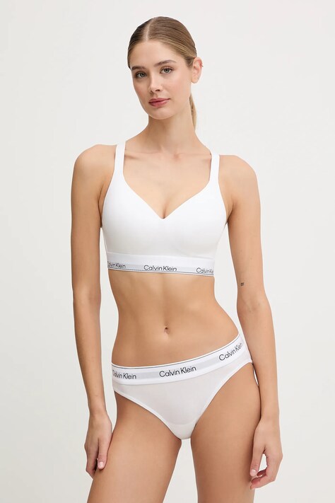 Calvin Klein Underwear melltartó fehér, sima, LV00QF8500