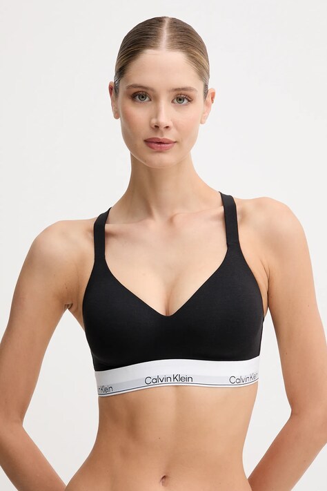 Podprsenka Calvin Klein Underwear čierna farba, jednofarebná, LV00QF8500