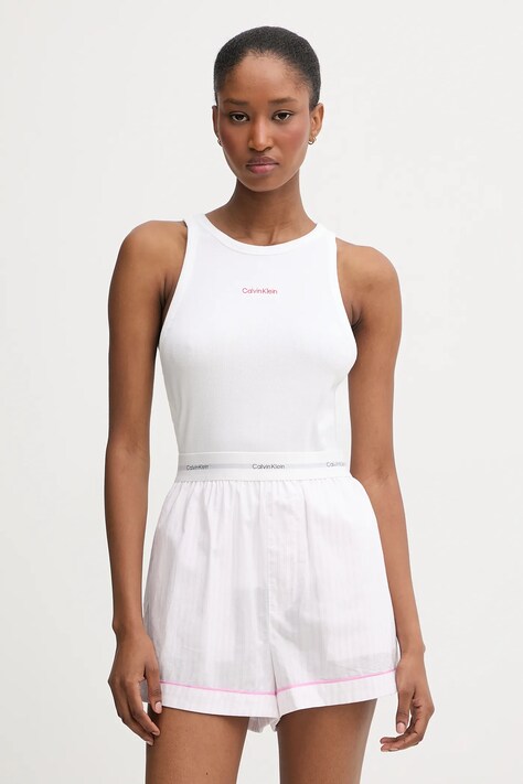 Πιτζάμα Calvin Klein Underwear χρώμα: άσπρο, LV00QS7580