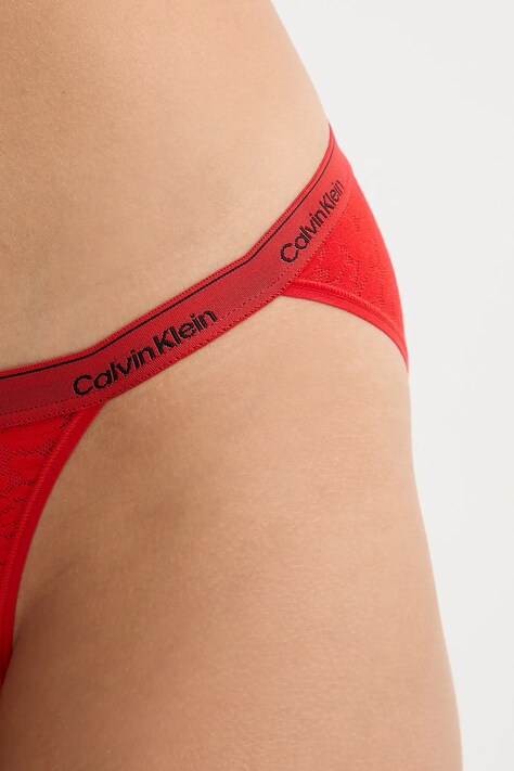 Calvin Klein Underwear figi kolor czerwony z koronki LV00QD5213