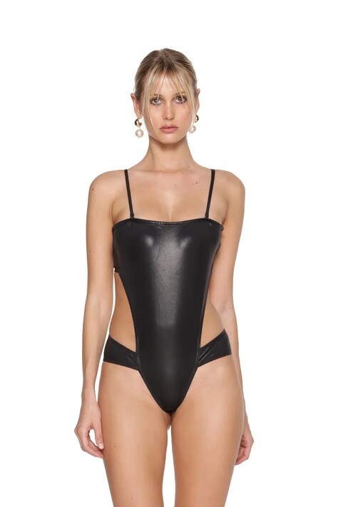 GOD SAVE QUEENS strój kąpielowy STELLA MONOKINI kolor czarny miękka miseczka GSQ-161-230