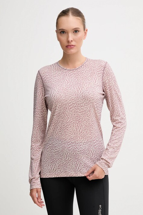 Icebreaker longsleeve funkcyjny Merino 200 Oasis kolor różowy IB0A57BH0H91