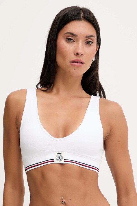 Tommy Hilfiger biustonosz kolor biały gładki UW0UW06062