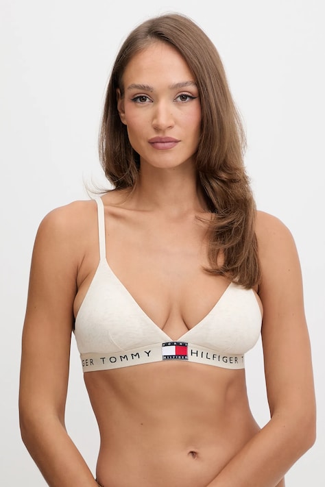 Tommy Hilfiger biustonosz kolor beżowy melanż UW0UW06224
