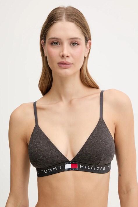 Tommy Hilfiger biustonosz kolor szary melanż UW0UW06224