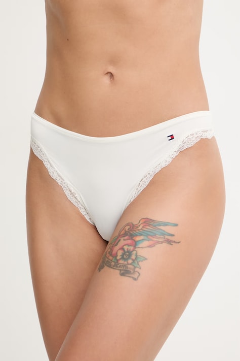 Tommy Hilfiger klasične hlačke ženske bež UW0UW06054
