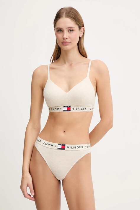 Tommy Hilfiger stringi kolor beżowy UW0UW06227