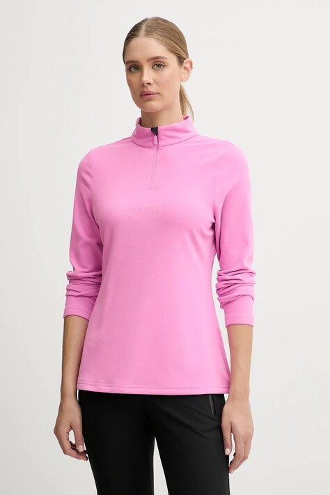 Sportalm bluza polarowa Cologne kolor różowy gładka 300016