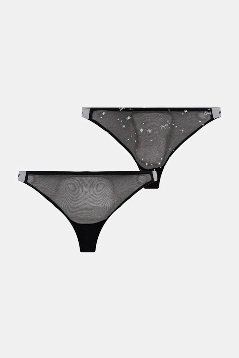 Tanga HUGO 3-pack černá barva, 50550125