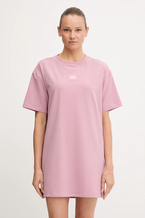 HUGO t-shirt piżamowy damska kolor różowy 50549918