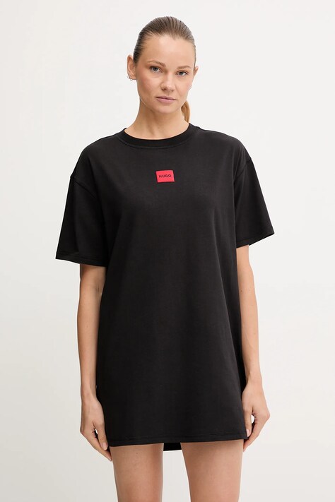 HUGO t-shirt piżamowy damska kolor czarny 50549918