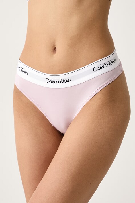 Calvin Klein Underwear Brazilske hlačke ženske z bombažem roza LV00QF8522