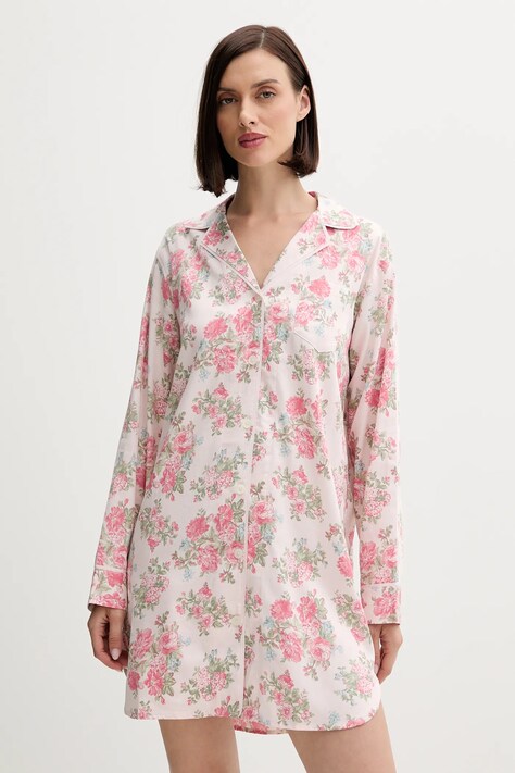 Lauren Ralph Lauren koszula nocna damska kolor różowy ILN32441