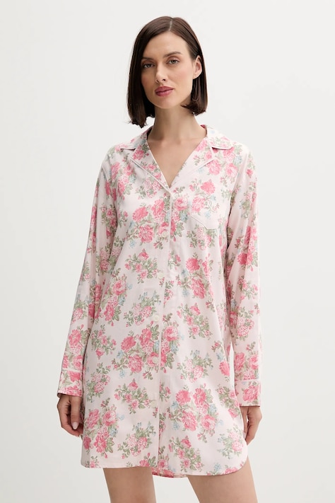 Lauren Ralph Lauren cămașă de noapte culoarea roz, ILN32441