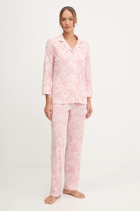 Lauren Ralph Lauren pijama culoarea roz, ILN92443