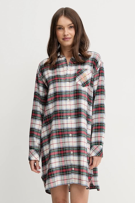 Lauren Ralph Lauren cămașă de noapte culoarea bej, ILN32457