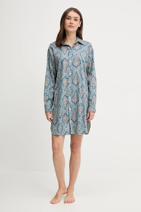 Lauren Ralph Lauren koszula nocna damska kolor niebieski ILN32476