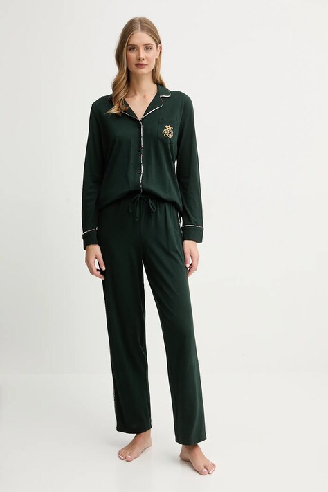 Lauren Ralph Lauren piżama damska kolor zielony ILN72467F