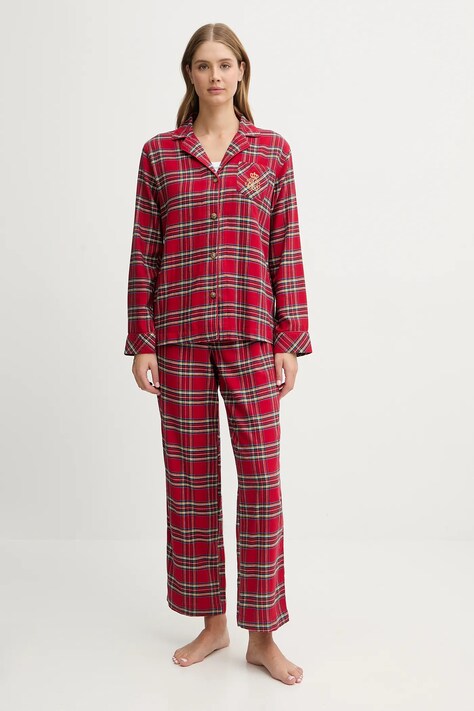 Lauren Ralph Lauren pijama culoarea rosu, ILN92457F