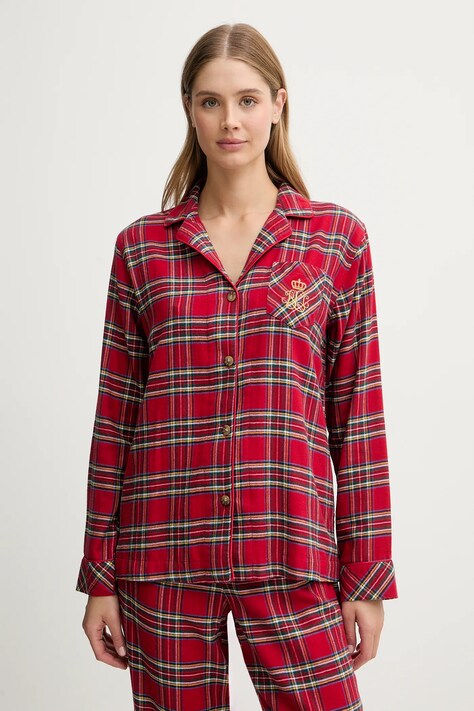 Lauren Ralph Lauren piżama damska kolor czerwony ILN92457F