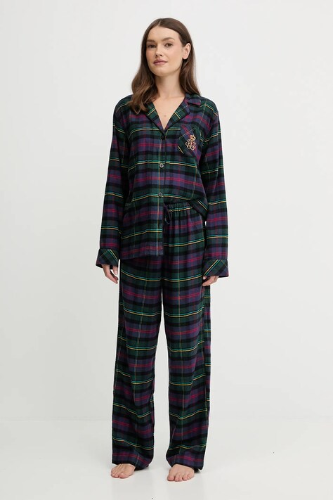 Lauren Ralph Lauren piżama damska kolor granatowy ILN92457F
