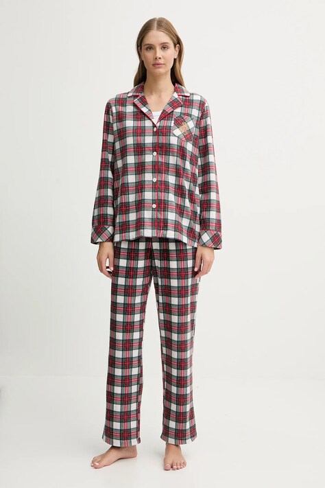 Lauren Ralph Lauren piżama damska kolor czerwony ILN92458F
