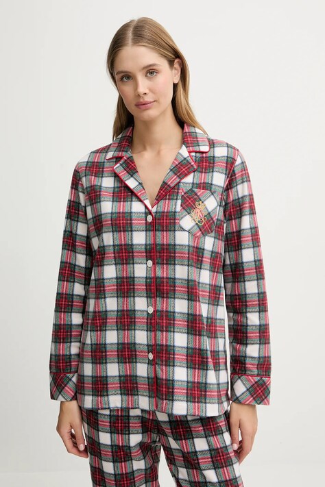 Lauren Ralph Lauren piżama damska kolor czerwony ILN92458F