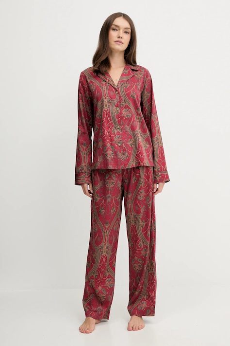 Lauren Ralph Lauren pijama culoarea rosu, ILN92459