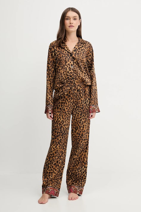 Lauren Ralph Lauren pijama culoarea maro, ILN92460
