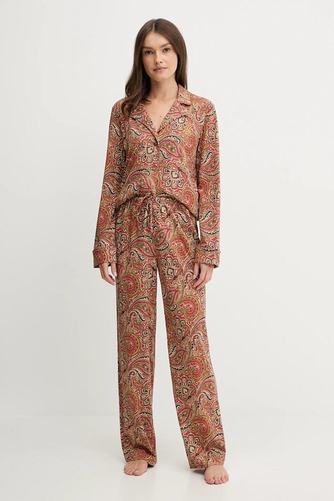 Lauren Ralph Lauren piżama damska kolor czerwony ILN92467F