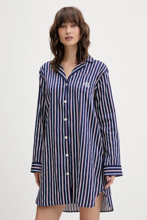 Lauren Ralph Lauren cămașă de pijama culoarea bleumarin, ILN32479