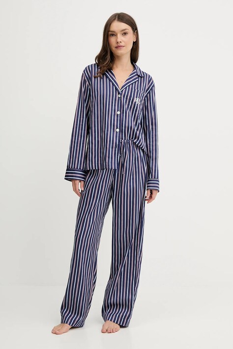 Lauren Ralph Lauren pijama culoarea bleumarin, ILN92479
