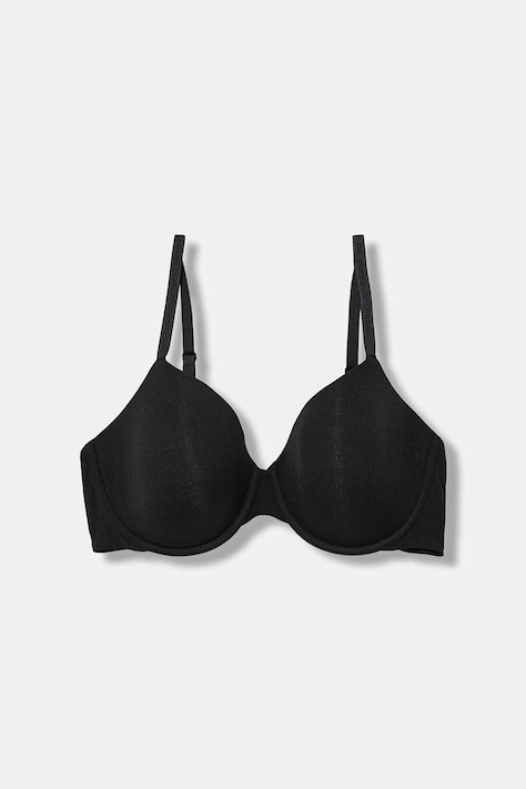 Podprsenka Polo Ralph Lauren čierna farba, jednofarebná, 4P0478