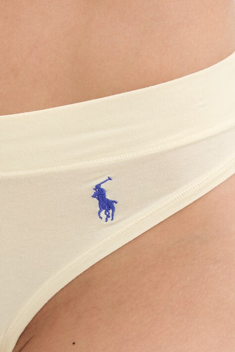 Polo Ralph Lauren stringi damskie bawełniane z elastanem żółte 4P0511