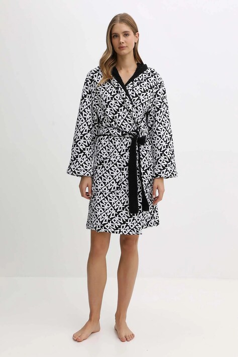 Dkny accappatoio colore nero YI00065