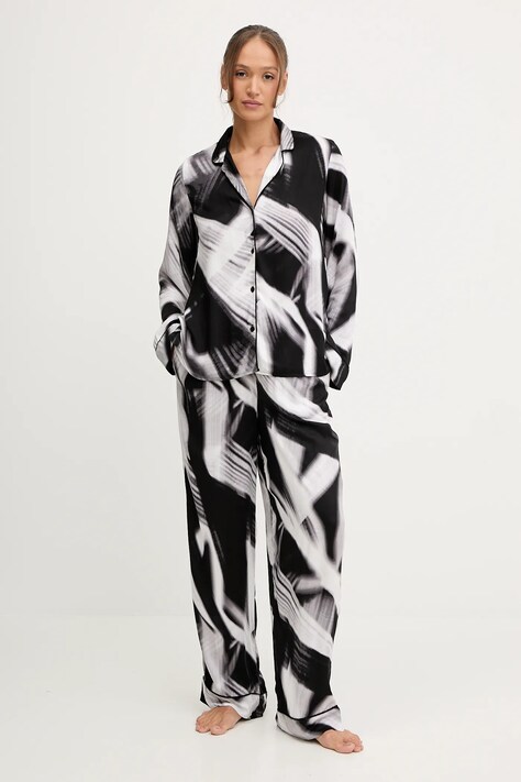 Dkny pijama culoarea negru, YI90070