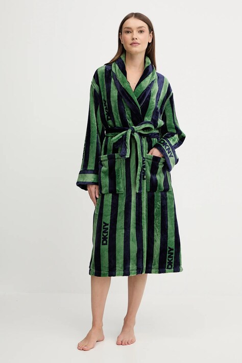 Dkny szlafrok kolor granatowy YI20077F